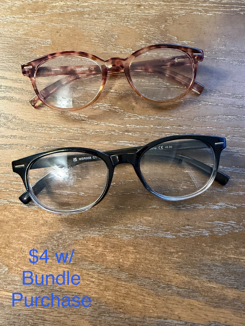 +0.50 Readers -Classic Round (2 Pair)